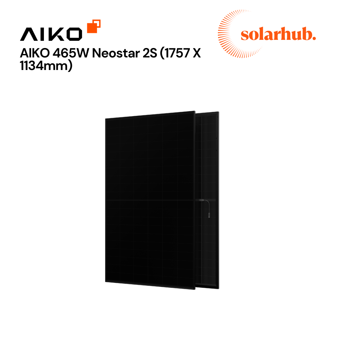 465W AIKO Neostar 2S All Black N-TYPE ABC Panel (MAH54-465-AB