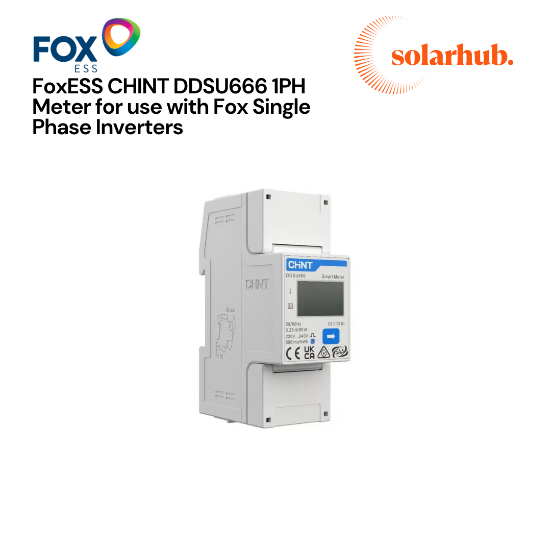 FoxESS CHINT DDSU666 1PH Meter for use with Fox Single Phase Inverters