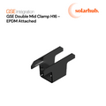 GSE Mid Clamp Double V2023 EPDM - H16 - Black EPDM Foam Attached