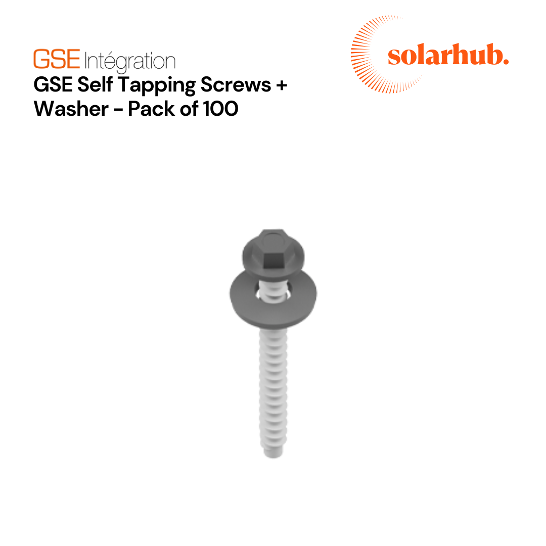 GSE Self-Tapping Screw + GSE Washer (Pack of 100)