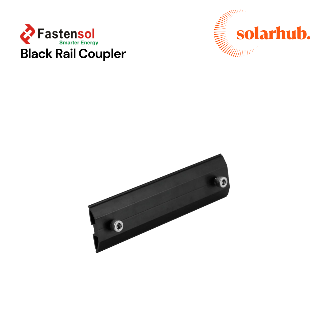 Fastensol Black Rail Couplers/Connectors