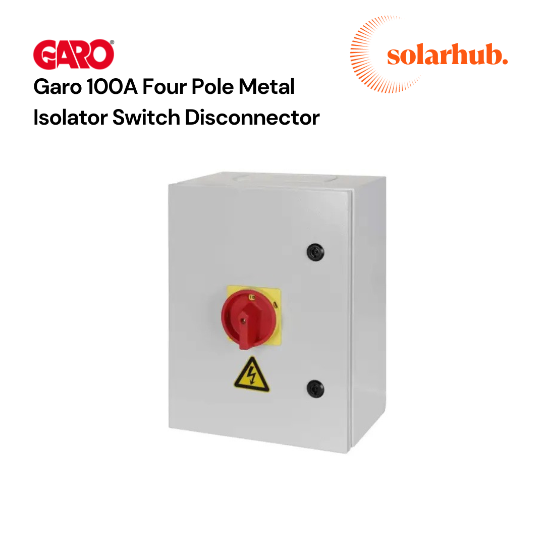 Garo 100A Four Pole Metal Isolator Switch Disconnector