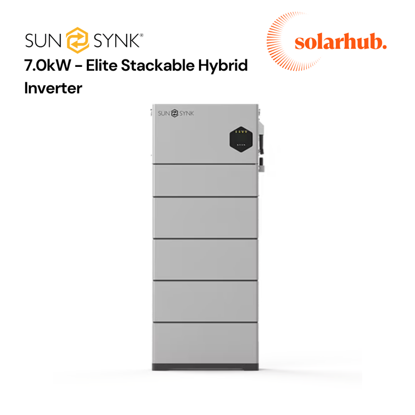 SunSynk Elite Stackable 7.0kW Single Phase Hybrid Inverter – Solar Hub